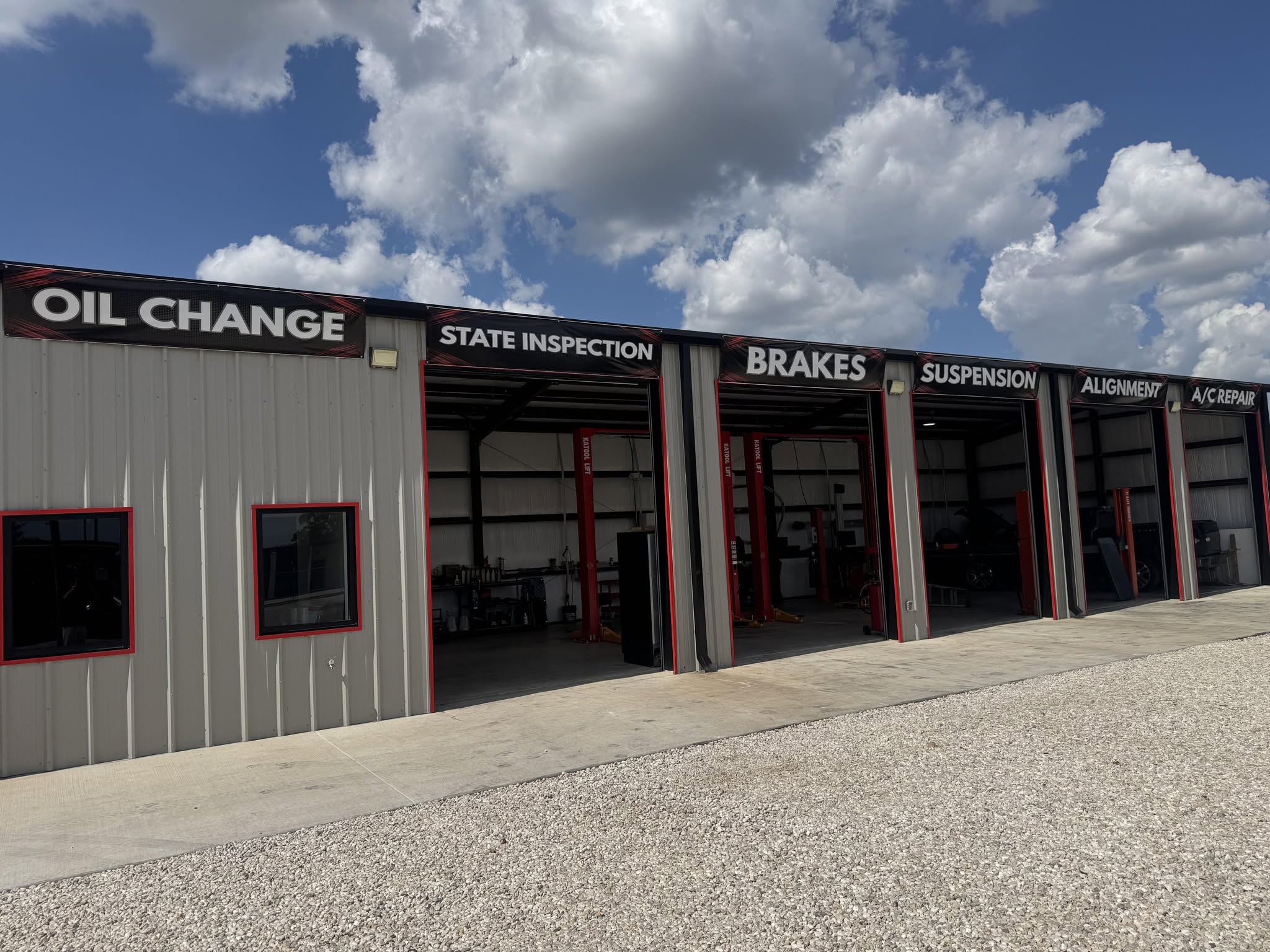 J&C shop front with service bays
